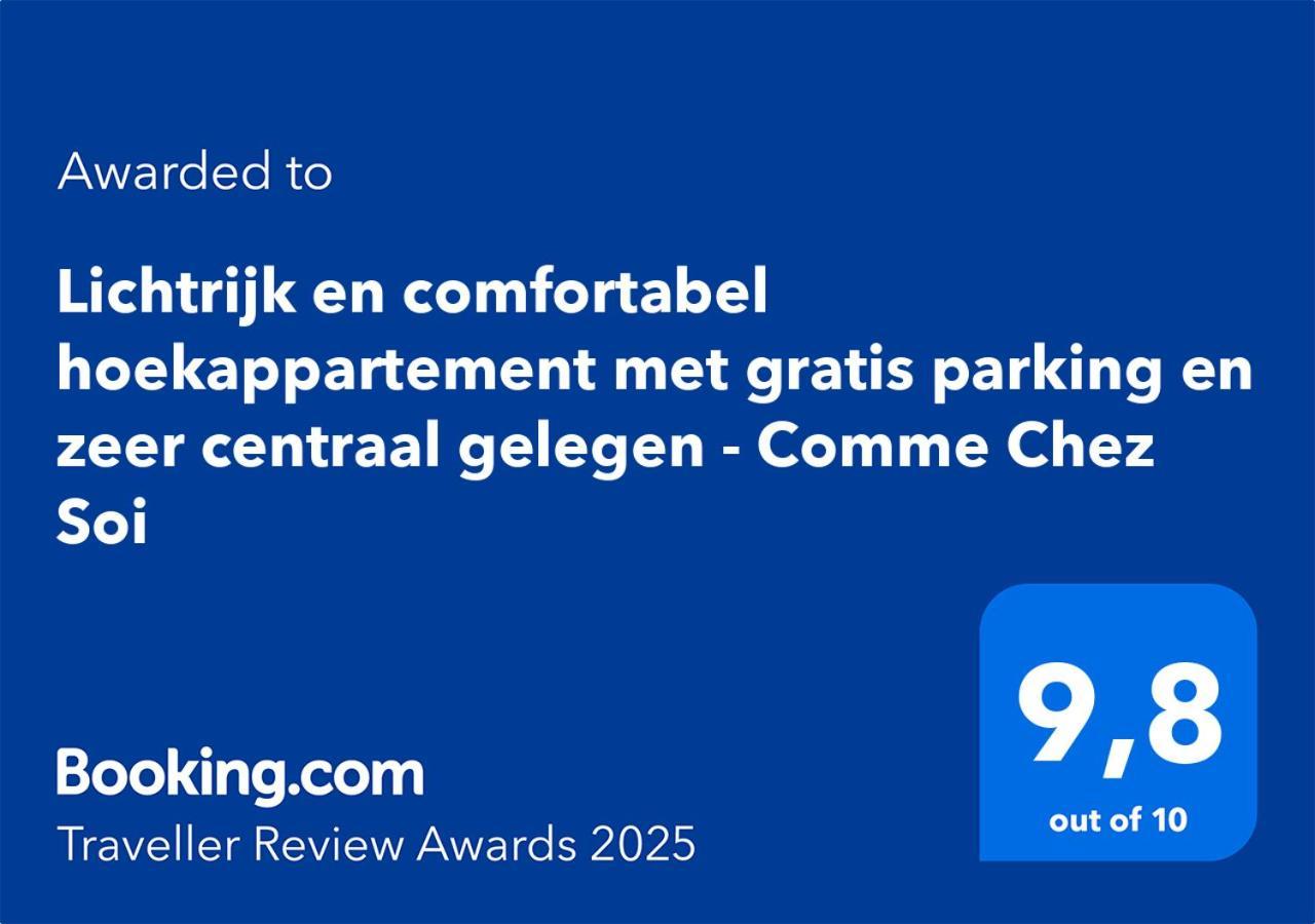 Lichtrijk En Comfortabel Hoekappartement Met Gratis Parking En Zeer Centraal Gelegen - Comme Chez Soi Ostende Kültér fotó
